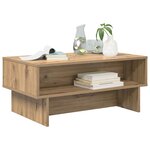 vidaXL Table basse Chêne artisanal 80 x 46 x 35 cm Bois d'ingénierie