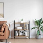 vidaXL Étagère Chêne artisanal 75 x 30 x 91 cm Bois d'ingénierie