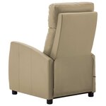 vidaXL Fauteuil de massage électrique Cappuccino Similicuir