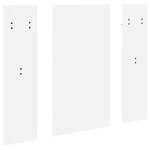 vidaXL Porte-manteau mural Blanc 96 x 1 5 x 90 cm Bois d'ingénierie