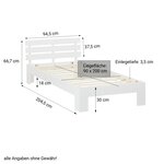 Lit simple 90x200 avec tiroir et Sommier