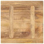 vidaXL Dessus de table 60x60x3 8 cm carré bois massif manguier