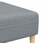 Sofa en tissu avec coussin 3 Pièces Gris clair 208 cm tissu