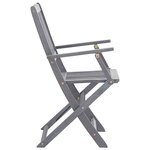 vidaXL Chaises pliables d'extérieur lot de 2 Bois d'acacia solide
