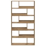vidaXL Bibliothèque chêne artisanal 100x33x187 5 cm bois d'ingénierie