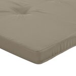 vidaXL Coussins de chaise adirondack lot de 2 taupe tissu oxford