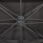 vidaXL Parasol cantilever avec double toit anthracite 400x300 cm