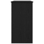 vidaXL Bureau Noir 80x40x75 cm Aggloméré