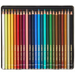 Boite métal 24 Crayon de couleur ORIGINAL mine fine partiellement aquarellable STABILO