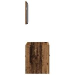 vidaXL Ensemble de meubles salle de bain 2 Pièces bois d'ingénierie