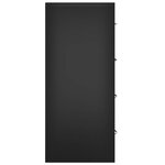vidaXL Buffet avec 4 tiroirs 60x30 5x71 cm Noir
