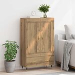 vidaXL Haut Armoire avec tiroir Chêne artisanal 69 5 x 31 x 115 cm