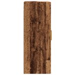 vidaXL Armoire murale suspendue vieux bois 69 5x34x90 cm