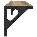 vidaXL Étagères Murales 2 Pièces Chêne artisanal 60 x 15 x 15 5 cm