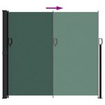 vidaXL Auvent latéral rétractable vert foncé 180x600 cm