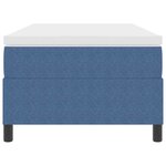 vidaXL Lit à ressort avec matelas bleu  90 x 200 cm  Tissu velours côtelé