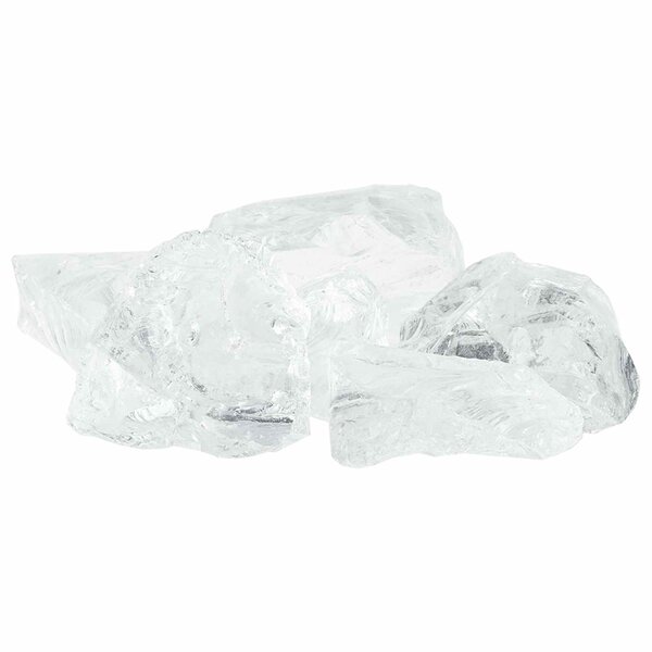 vidaXL Pierres de Jardin Blanc 12 cm Verre