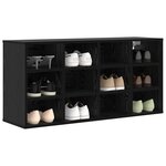 vidaXL Cabinet à chaussures avec étagère Chêne noir 103 x 30 x 51 cm