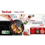 TEFAL G2733202 DAILY CHEF Sauteuse 24cm, Induction, Résistante, Antiadhésive, Facile a nettoyer, Saine, Fabriquée en France