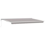 vidaXL Auvent rétractable automatique gris clair 500x300 cm