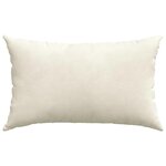 vidaXL Coussins de canapé 2 Pièces Crème 50 x 30 cm