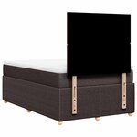 vidaXL Sommier à lattes de lit avec matelas Marron foncé 120x200 cm