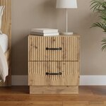 vidaXL Cabinet de chevet Chêne artisanal 43 x 34 5 x 44 5 cm