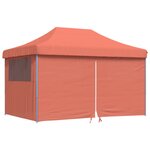 vidaXL Tente de fête 292 x 440 x 315 cm Terre cuite Tissu Oxford