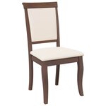 vidaXL Chaises à manger coussins 2 Pièces marron bois massif caoutchouc