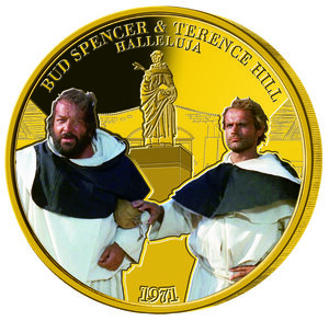 Monnaie TERENCE HILL AND BUD SPENCER Halleluja Gilded Medaille Fer 2020