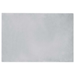 vidaXL Tapis en Fourrure Synthétique de Lapin Gris 120 x 170 cm