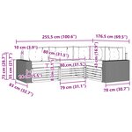 vidaXL Ensemble de canapés d'extérieur 4 pc Naturel et Beige Polyester