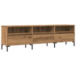 vidaXL Meuble TV chêne artisanal 150x30x44 5 cm bois d'ingénierie