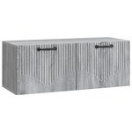 vidaXL Meuble TV mural Sonoma gris 78 5 x 31 x 30 cm Bois d'ingénierie