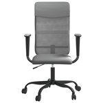 Chaise fauteuil siège de bureau informatique étude réglable en hauteur gris 02_0024067
