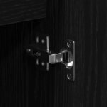 vidaXL Buffet Chêne noir 101 5 x 35 x 70 cm Bois d'ingénierie