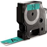 DYMO LabelManager cassette ruban D1 19mm x 7m Noir/Vert (compatible avec les LabelManager et les LabelWriter Duo)
