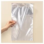 Sachet plastique liassé transparent haute brillance 35x50 cm (lot de 1000)
