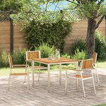 vidaXL Chaise de jardin 4 Pièces Marron Bois d'acacia massif