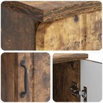 vidaXL Bureau Chêne fumé 142 5 x 50 x 75 cm Bois d'ingénierie