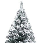 vidaXL Arbre de Noël artificiel pré-éclairé et boules vert 180 cm PVC