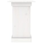 vidaXL Support à fleurs Blanc 40x40x60 cm Bois de pin solide