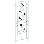 vidaXL Clôture de jardin 3 Pièces Vert 112 x 40 cm Acier