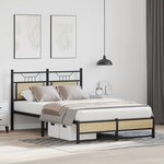 vidaXL Cadre de lit sans matelas chêne sonoma 120x190 cm