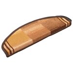 vidaXL Tapis d'escalier autoadhésifs 5 Pièces 65x21x4 cm Marron