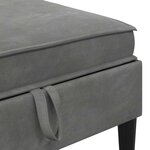 vidaXL Ensemble de meubles pour le salon 5 Pièces Gris foncé Velours