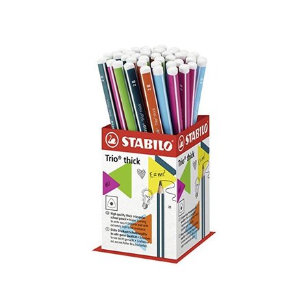 Godet x 48 crayons graphite STABILO Trio thick 2B STABILO