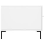 vidaXL Table basse blanc 50x50x40 cm bois d'ingénierie