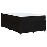 vidaXL Cadre de lit avec matelas Autre Noir 120 x 190 cm Velours
