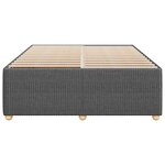vidaXL Cadre de lit sans matelas gris foncé 140x200 cm tissu